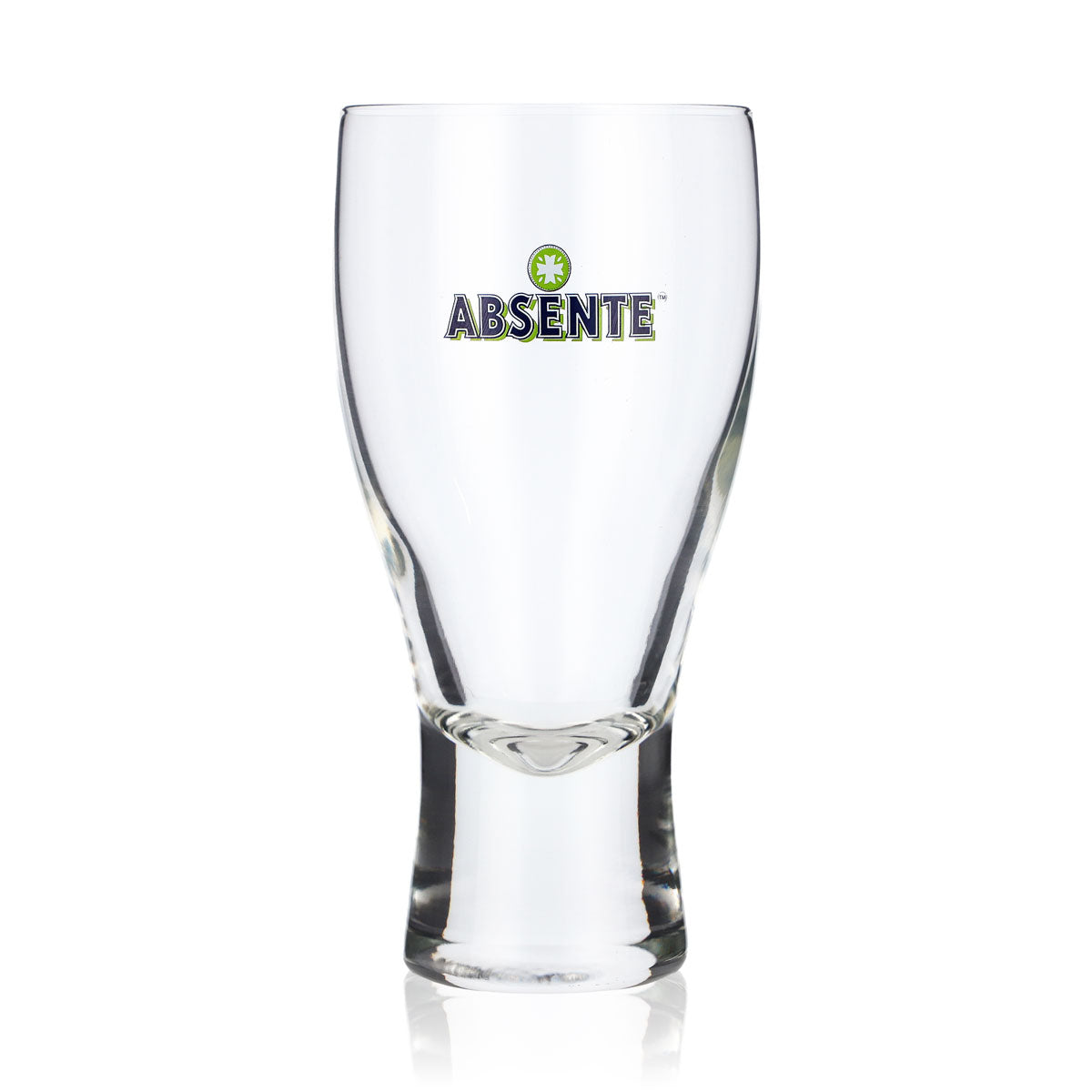 Absente Absinth Glas Schnapsglas 0,21l Tumbler V Form blaues Logo