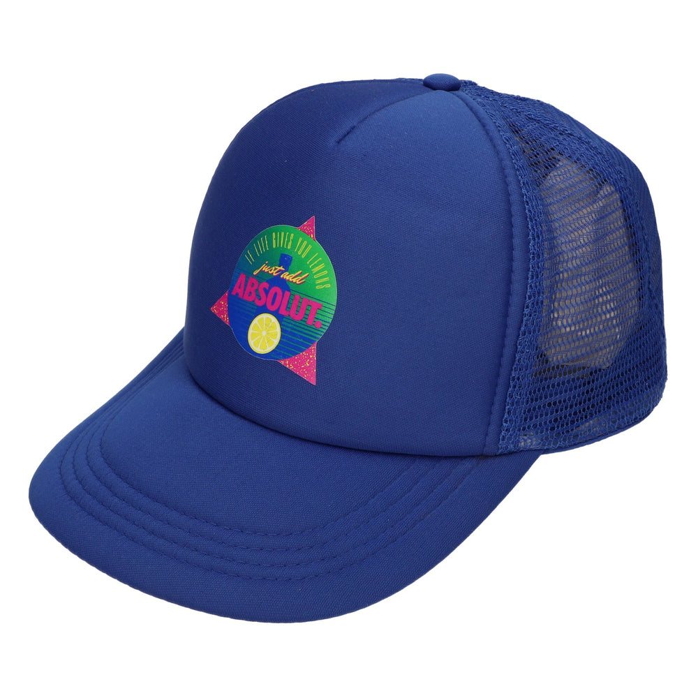 Absolut Kappe Mütze Blau Cap Snapback Basecap Größenverstellbar Unisex Trucker