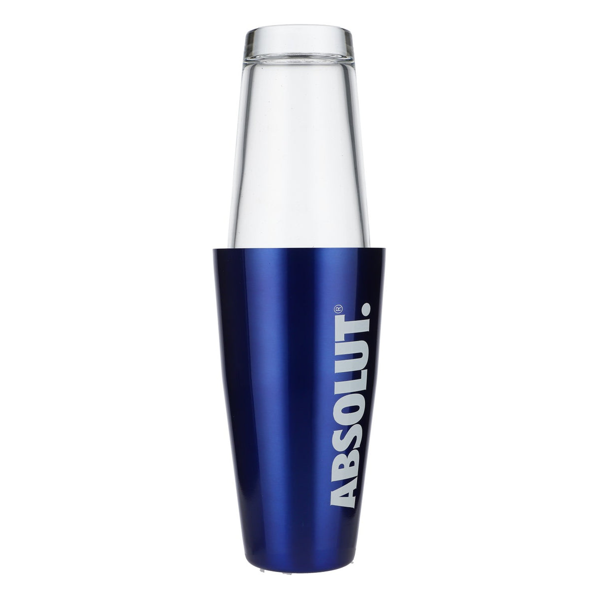 Absolut Vodka Boston Shaker Barshaker Barzubehör Edelstahl/Glas blau – Ansicht 2