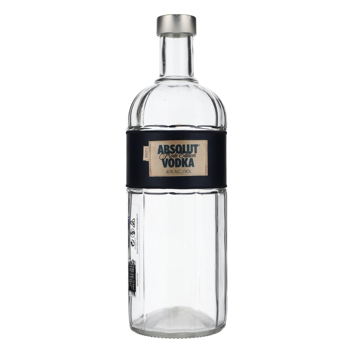 Absolut Vodka Showflasche Echtglas Dekoflasche Showbottle Showbottle 1,0l