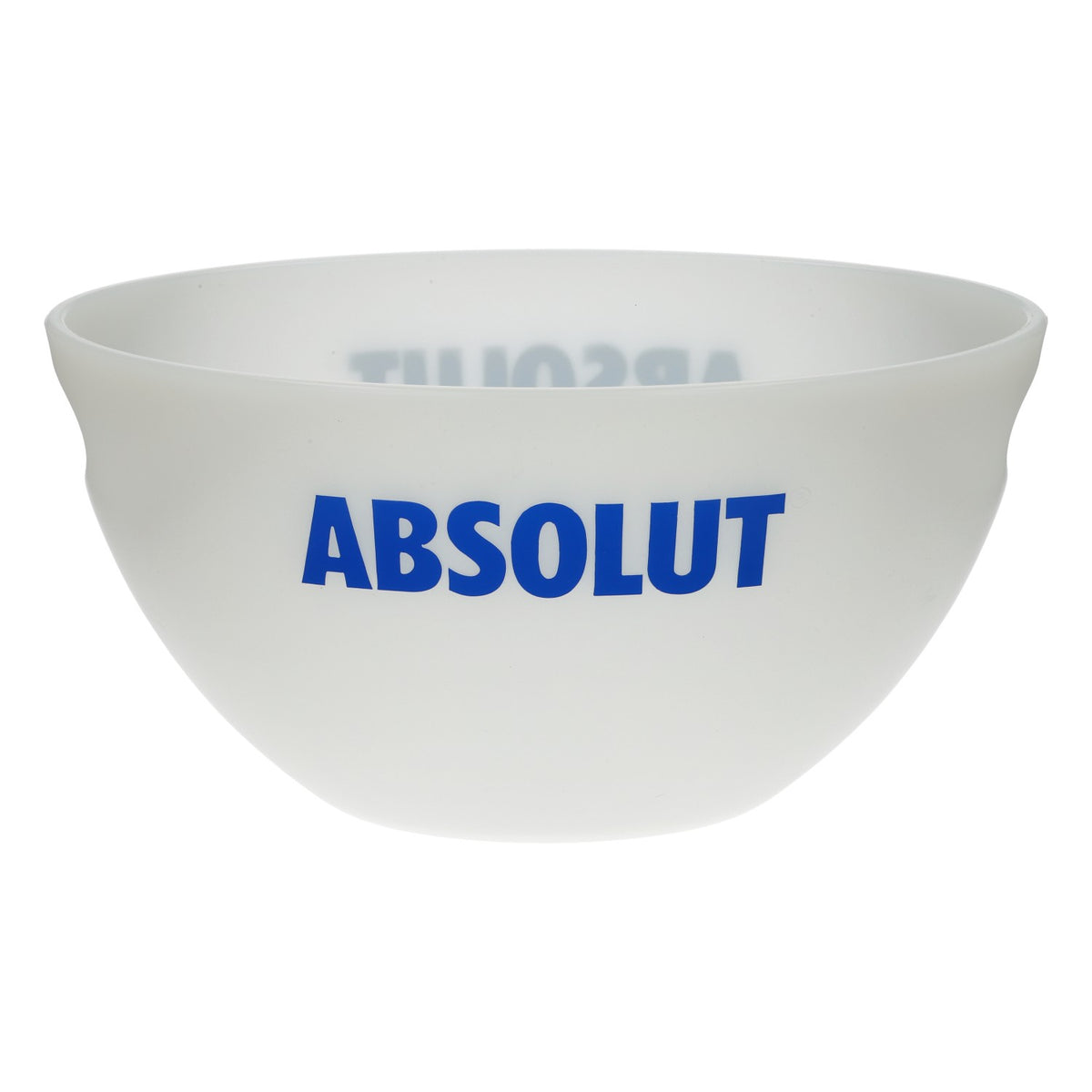 Absolut Vodka XXL Ice Bucket Flaschenkühler weiß Relief Logo blau Bar