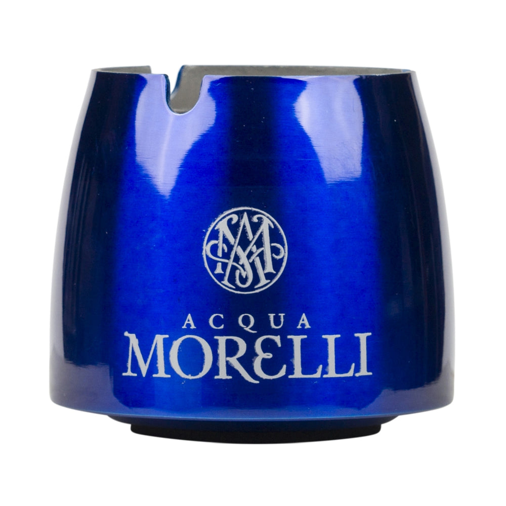 Acqua Morelli Aschenbecher Edelstahl Blau 6,5cm Durchmesser Wasser Ascher