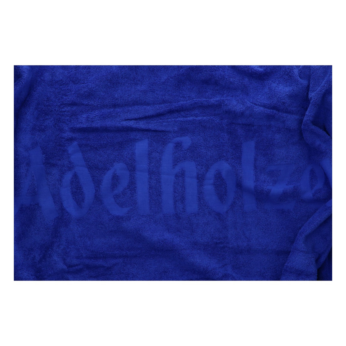 Adelholzener Wasser Handtuch 150x100cm blau Baumwolle Strand Sauna Bad – Ansicht 2