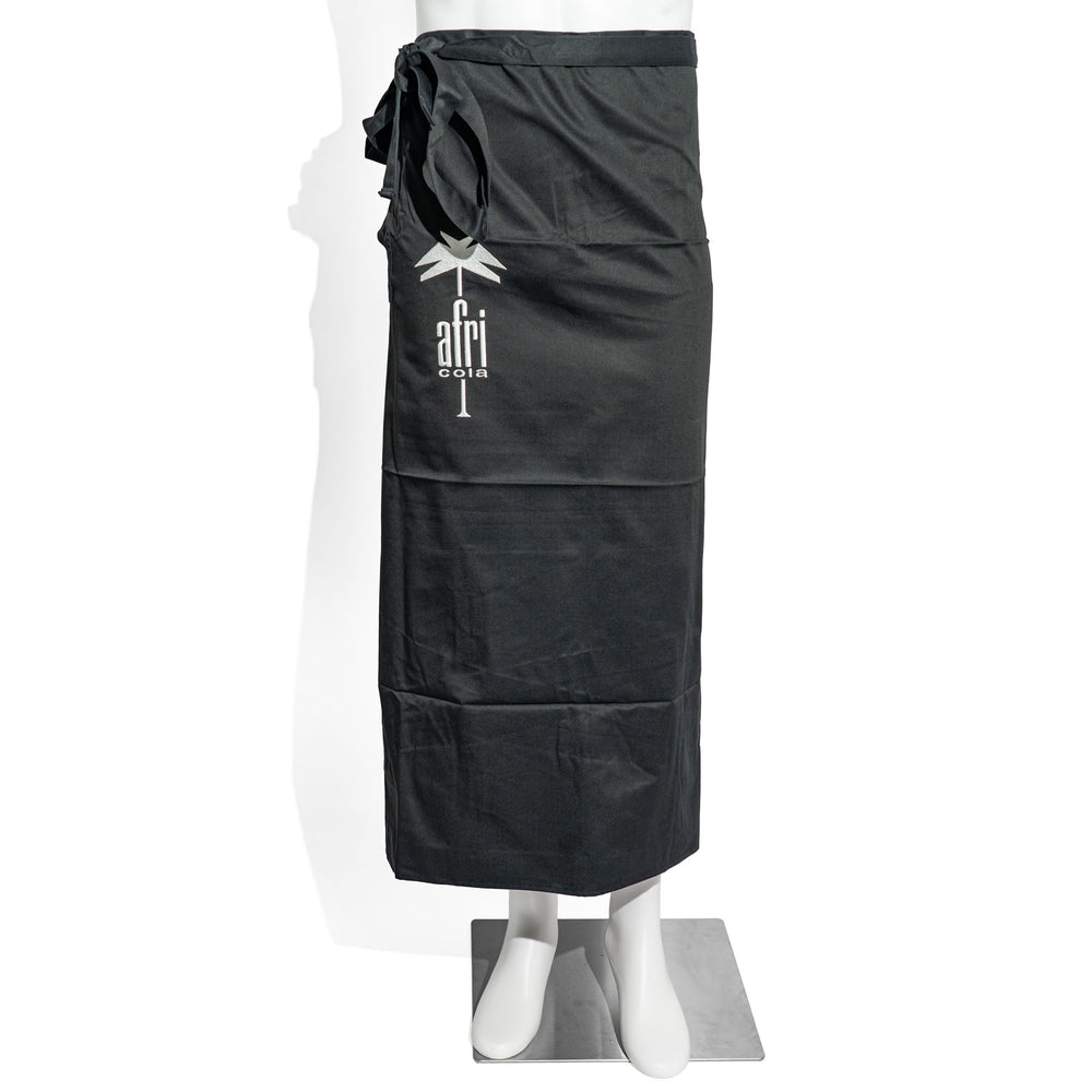 Afri Cola Softdrink Schürze Bistro Kellnerschürze Service l Lang Schwarz mit Tasche
