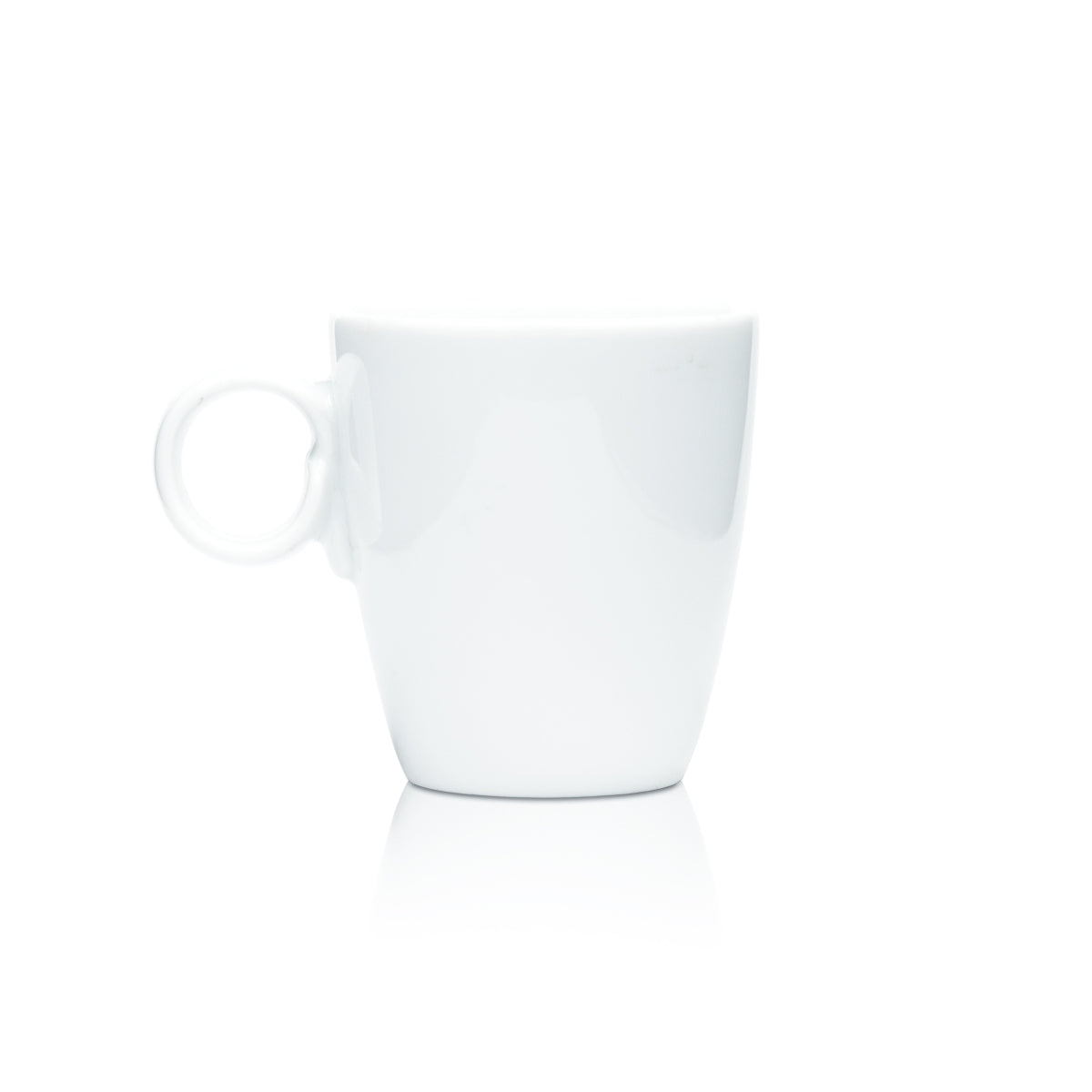 Allegretto Kaffee Tasse 0,1l Espresso Becher Kreamik Porzellan Glas weiß Cup – Ansicht 2