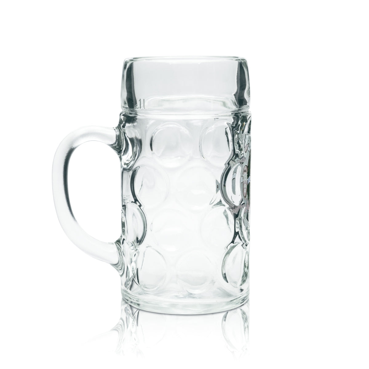 6x Allgäuer Büble Glas 1l Maßkrug "Festbier" Humpen Seidel Krüge Gläser Relief – Ansicht 3