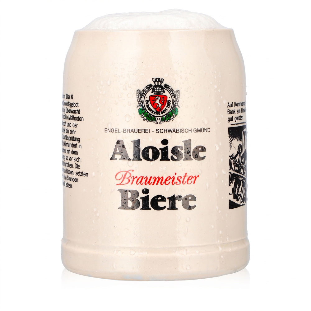 Aloisle Bier Glas Tonkrug Bierkrug 0,5l Braumeister Biere Sammelkrug Nr. 6 Ton