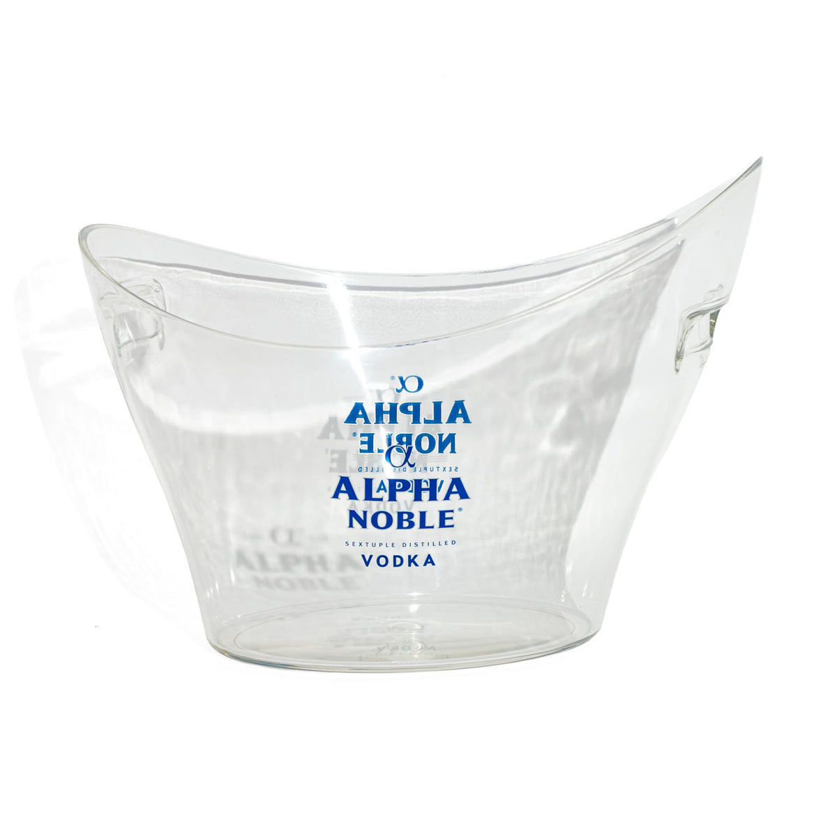 Alpha Noble Vodka Acryl Flaschenkühler Eiswürfelkühler Eiswürfelbehälter