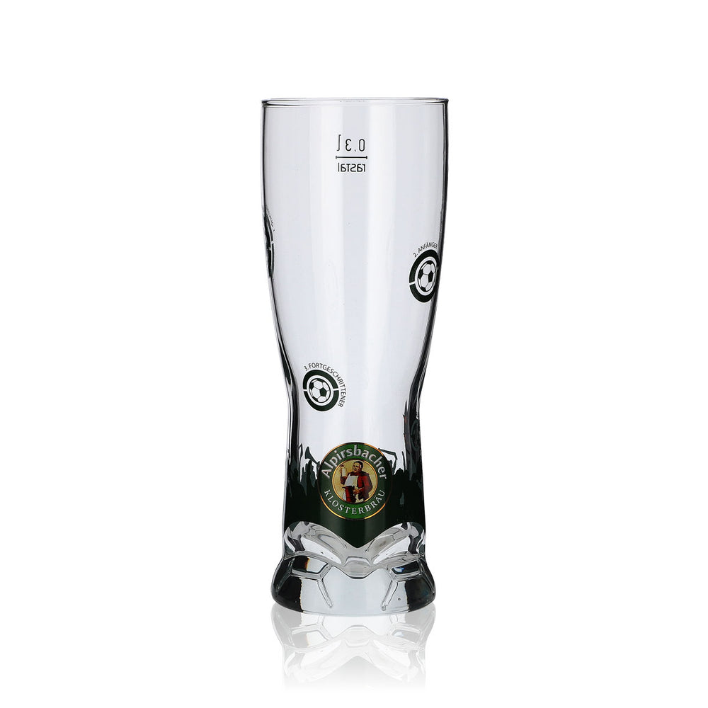 Alpirsbacher Bier Glas 0,3l Pokal Fußball Sonderedition Wei0bier Weizen Gläser