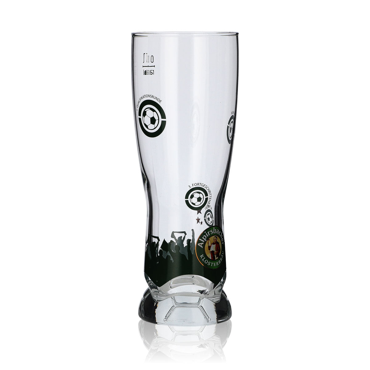 Alpirsbacher Bier Glas 0,3l Pokal Fußball Sonderedition Wei0bier Weizen Gläser – Ansicht 2