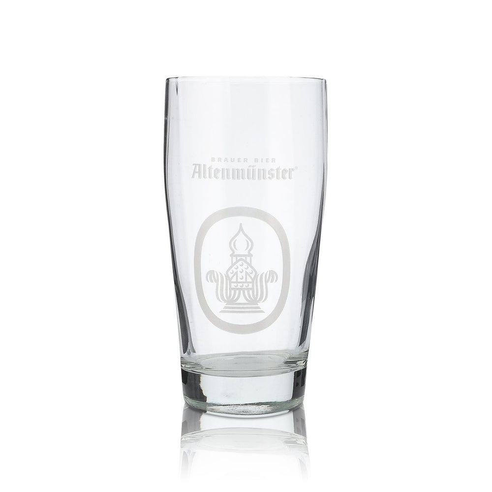 Altenmünster Glas 0,5l Bierglas Willi Becher Pokal Reliefschliff Gläser Set