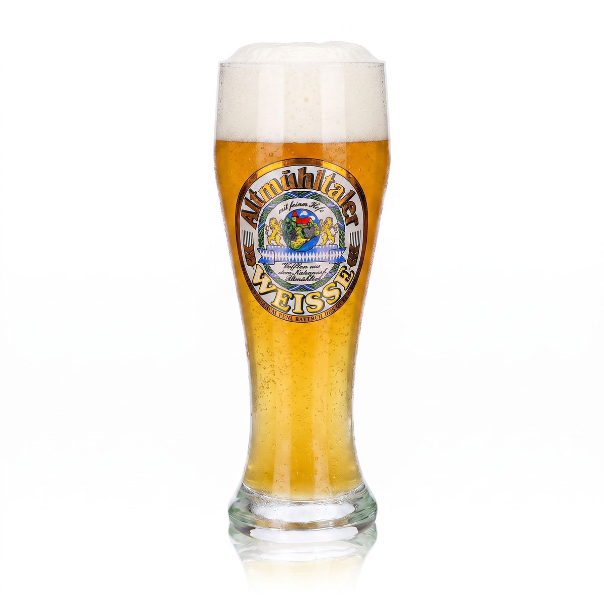 Altmühltaler Bier Glas 0,3l Pokal Weisse Ruhr Kristall Relief