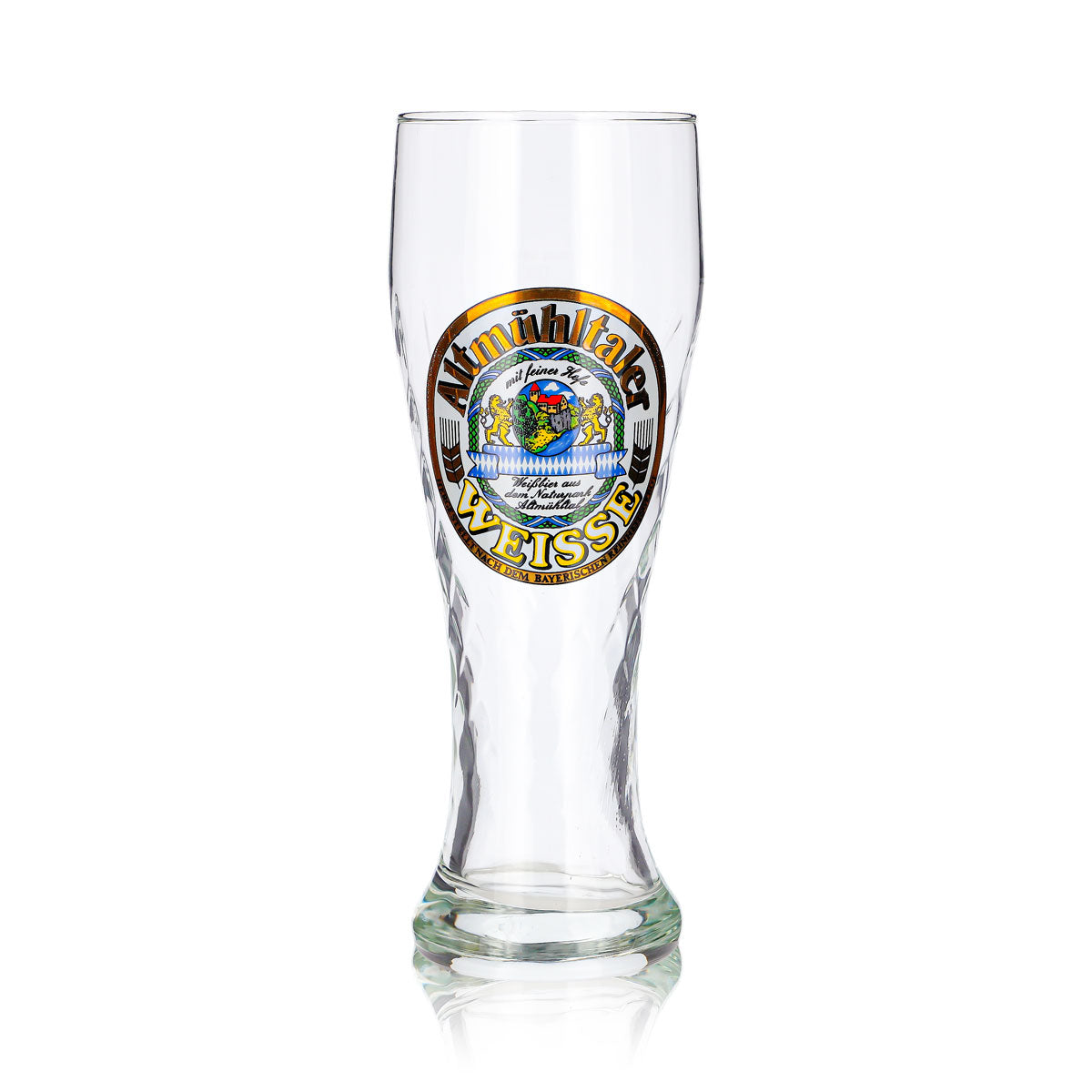 Altmühltaler Bier Glas 0,3l Pokal Weisse Ruhr Kristall Relief – Ansicht 2
