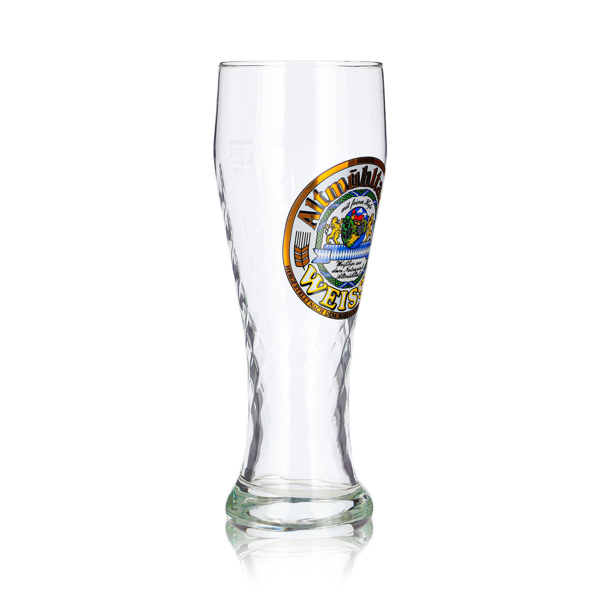 Altmühltaler Bier Glas 0,3l Pokal Weisse Ruhr Kristall Relief – Ansicht 3