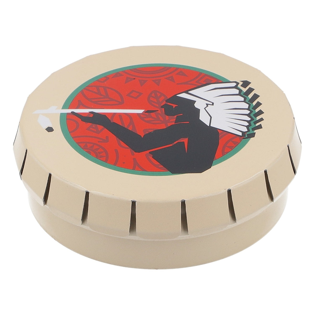 American Spirit Zigaretten Aschenbecher Strandascher Blechdose Mini Beige