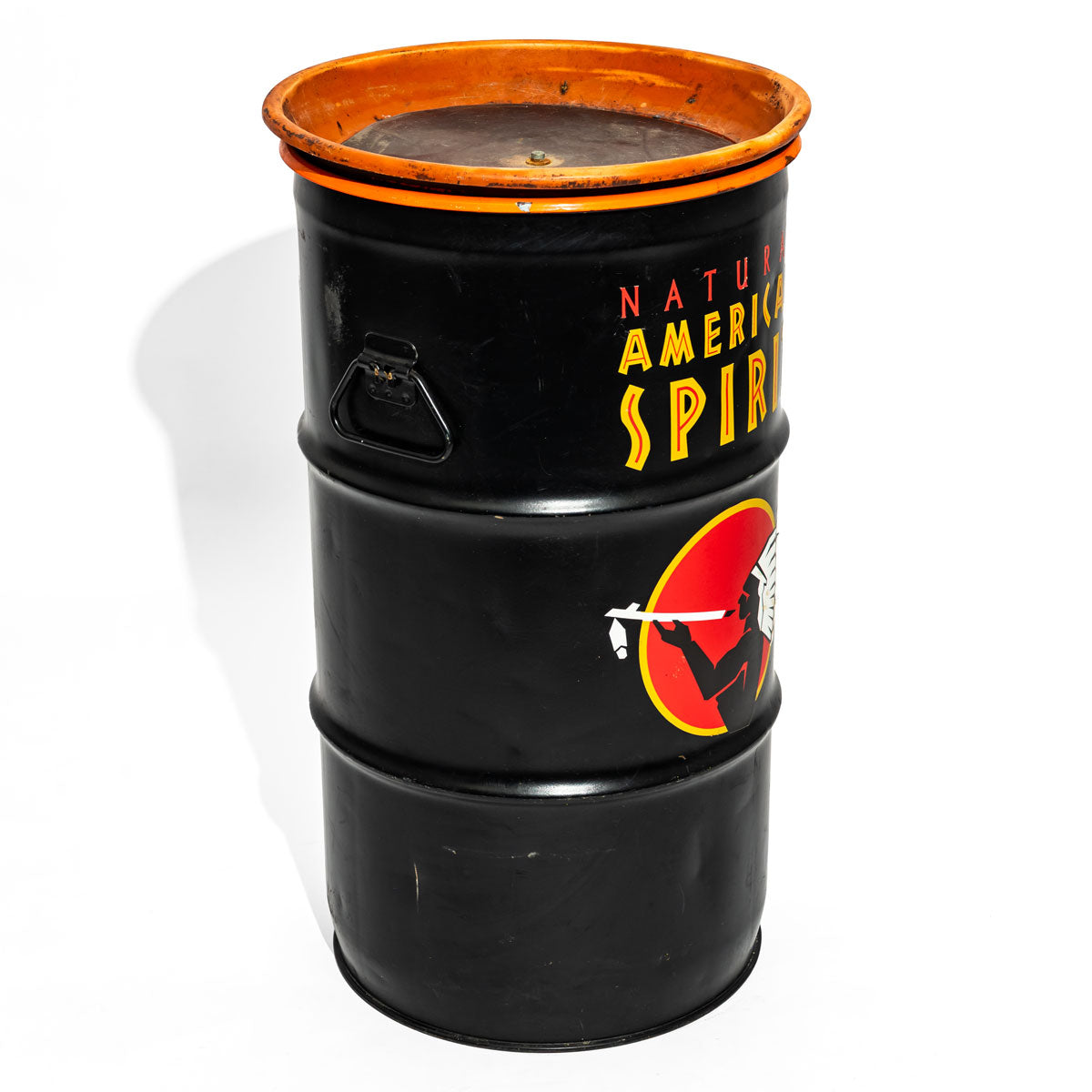 American Spirit Zigaretten Blechtonne Stehtisch Schwarz 40x40x70 cm – Ansicht 2
