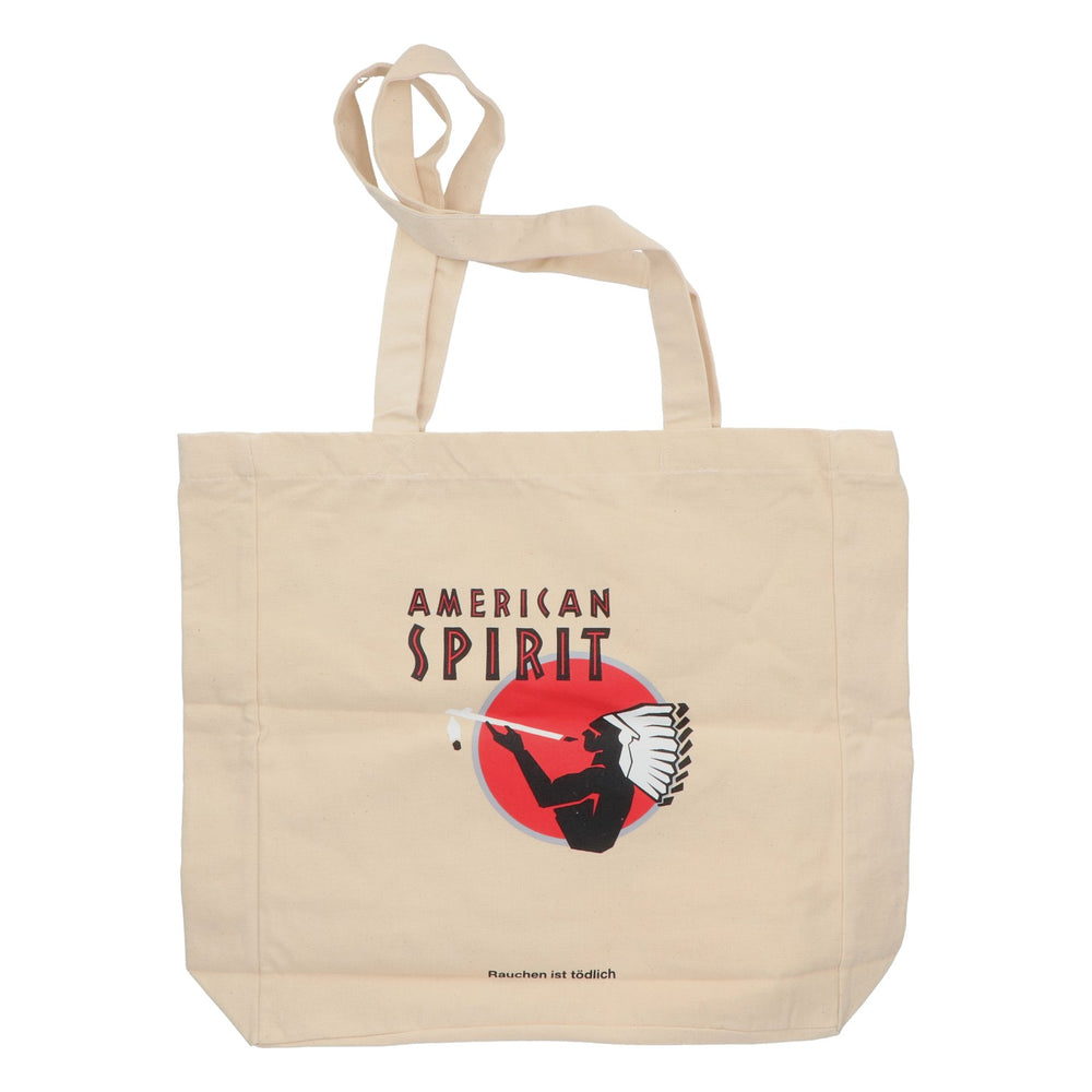 American Spirit Zigaretten Leinentasche Jutebeutel Stofftasche langer Gurt