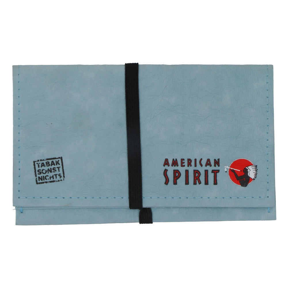 American Spirit Zigaretten Tabakbeutel Puche Drehtasche Nikotinbeutel Blau 100% Papyr