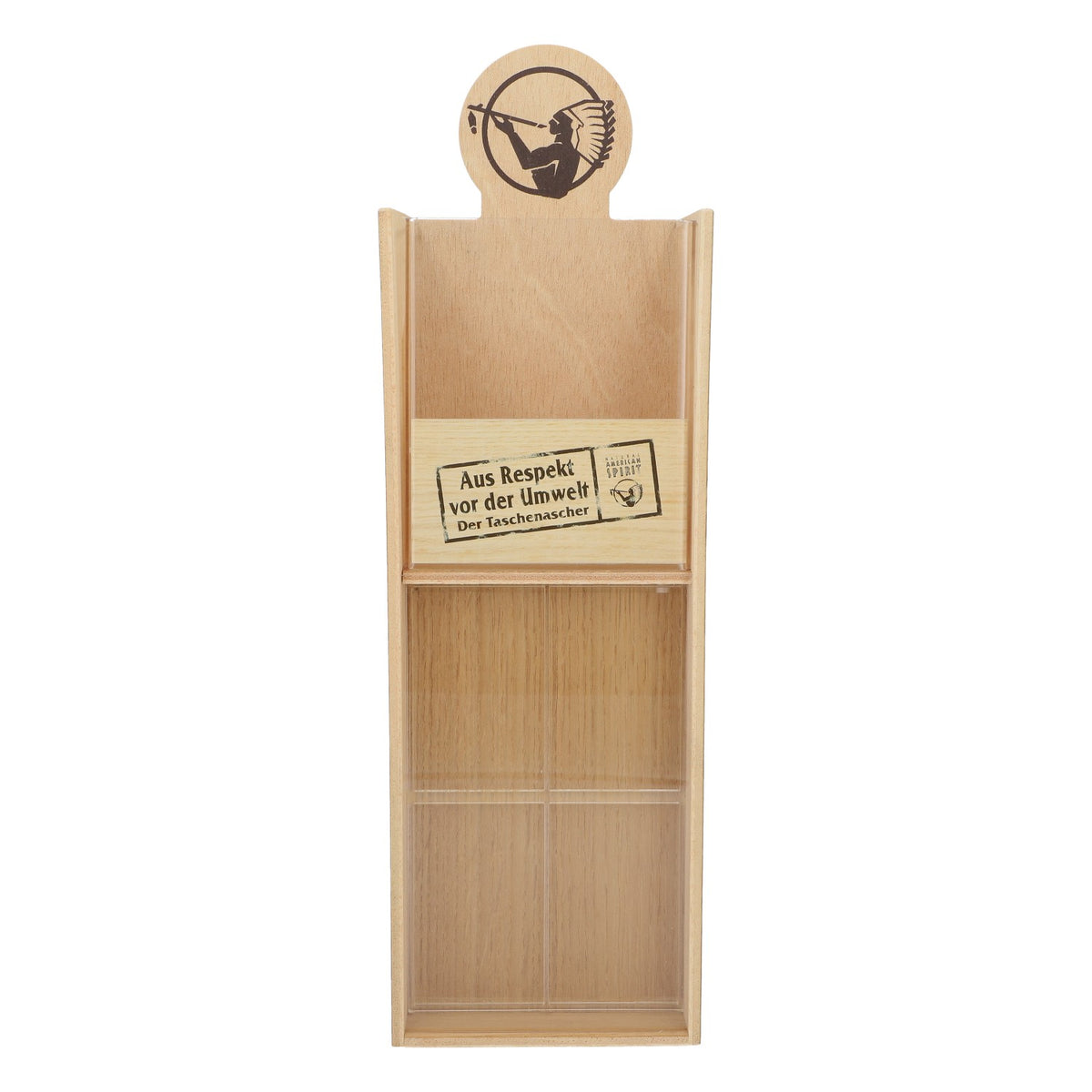 American Spirit Zigaretten Thekendisplay Aufbewahrungsbox mit Schieber Holz