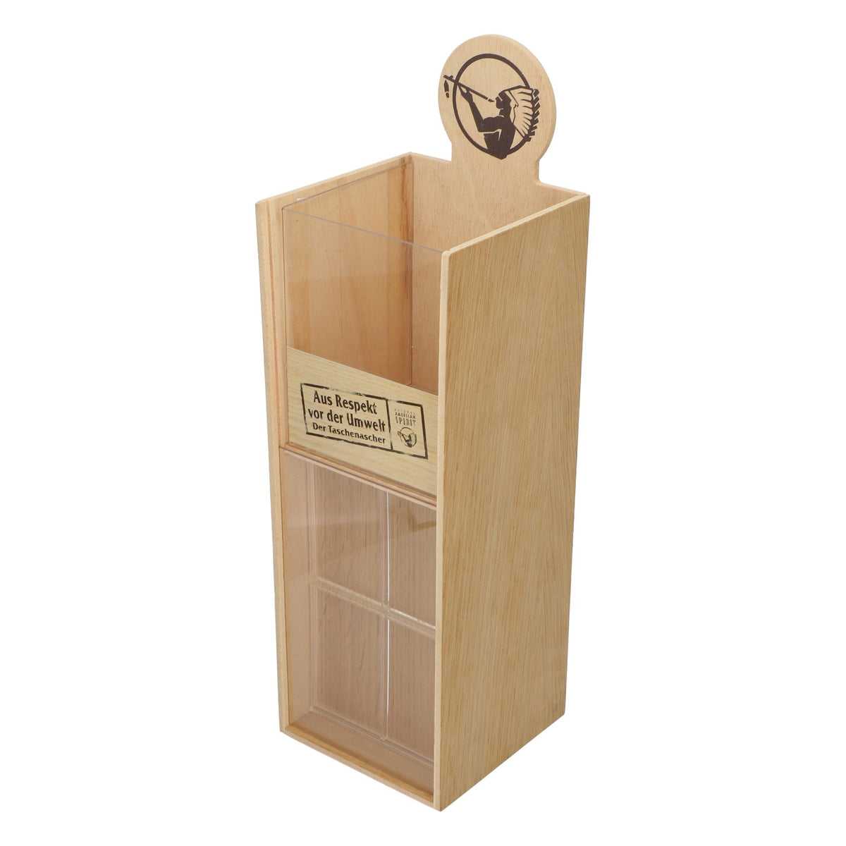 American Spirit Zigaretten Thekendisplay Aufbewahrungsbox mit Schieber Holz – Ansicht 4