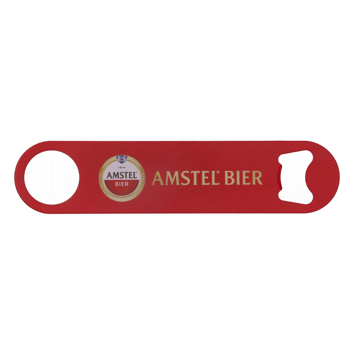 Amstel Bier Flaschenöffner Öffner Kapselheber Rot Metall