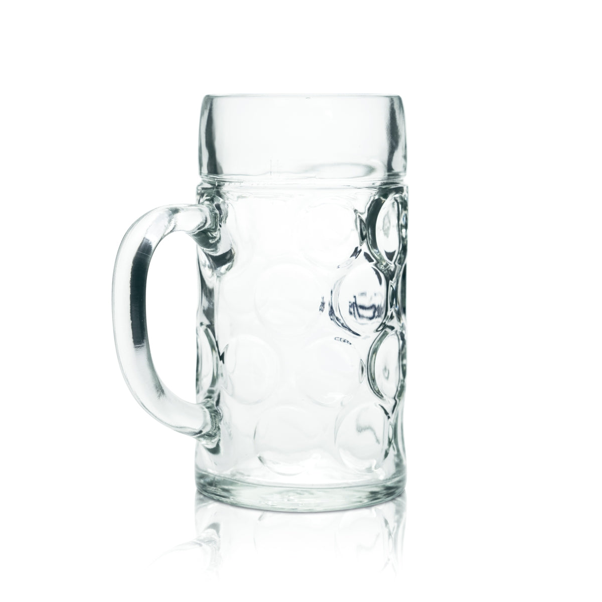 Andechs Maßkrug Glas 1l Seidel Humpen Gläser Kloster Bier Brauerei Volksfest – Ansicht 2