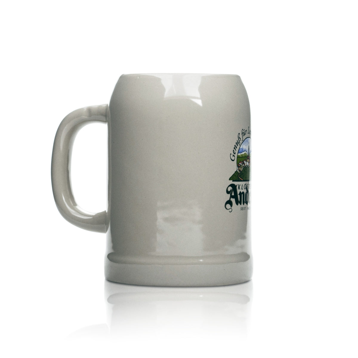 Andechs Tonkrug Glas 0,5l Bier Humpen Seidel Gläser Kloster Brauerei Gastro – Ansicht 2