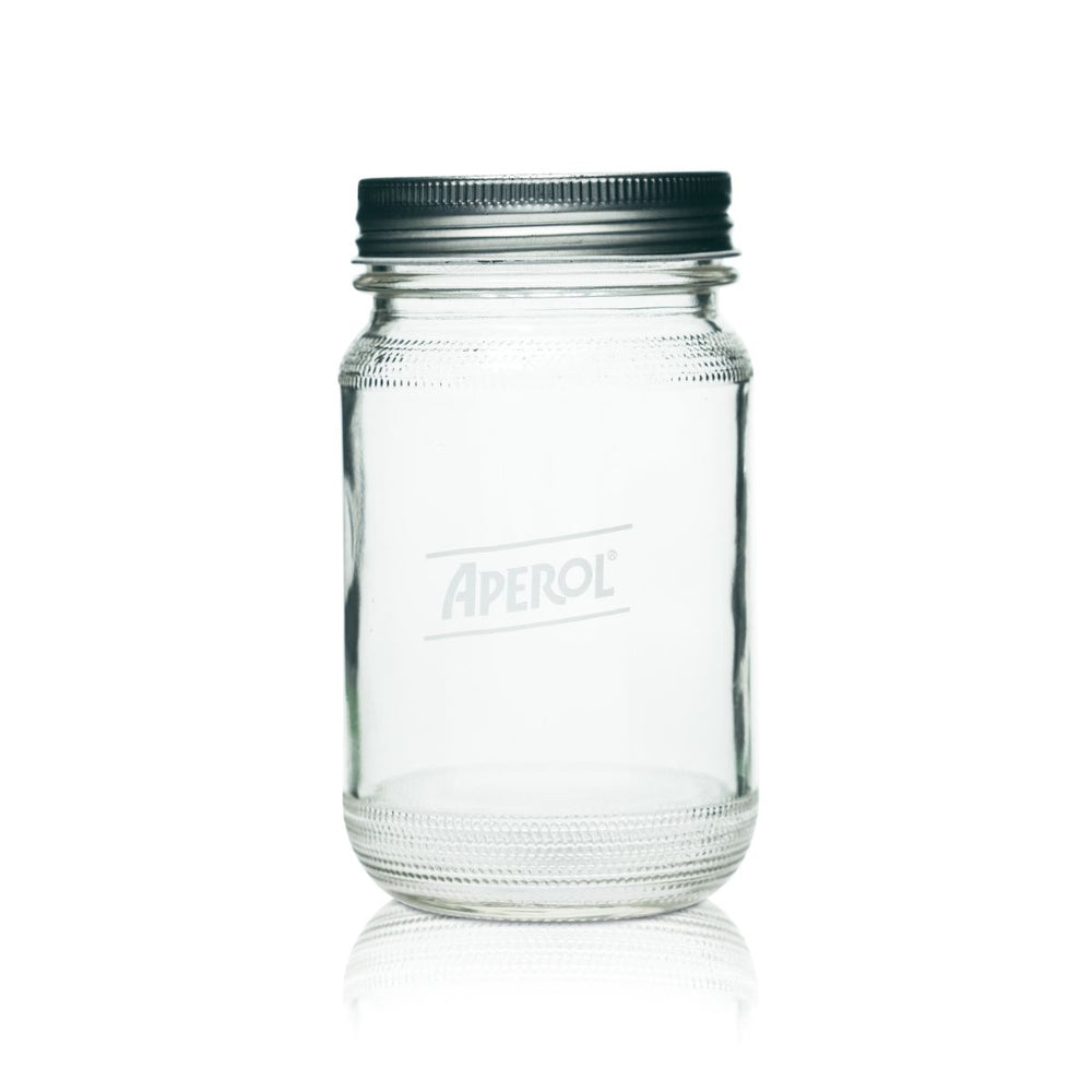 Aperol Spritz Glas 0,4l Einmachglas Deckel Mason Jar Longdrink Aperitif Gläser