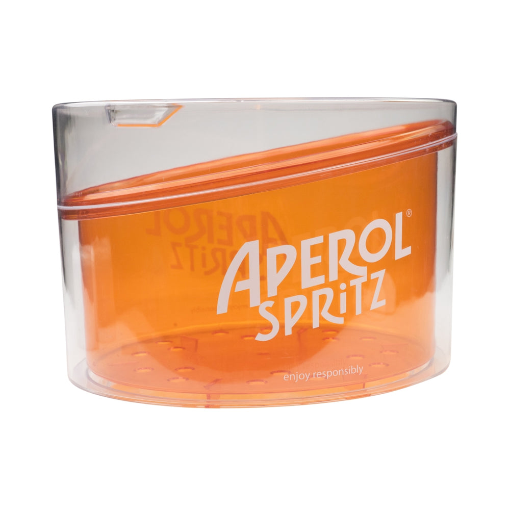Aperol Spritz Kühler Eiswürfelbehälter Box Flaschen Ice Cooler doppelwandig Bar