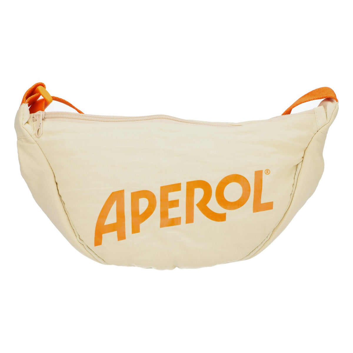 Aperol Spritz Likör Bauchtasche Hüfttasche Beige Orangenes Band Fanny Bag