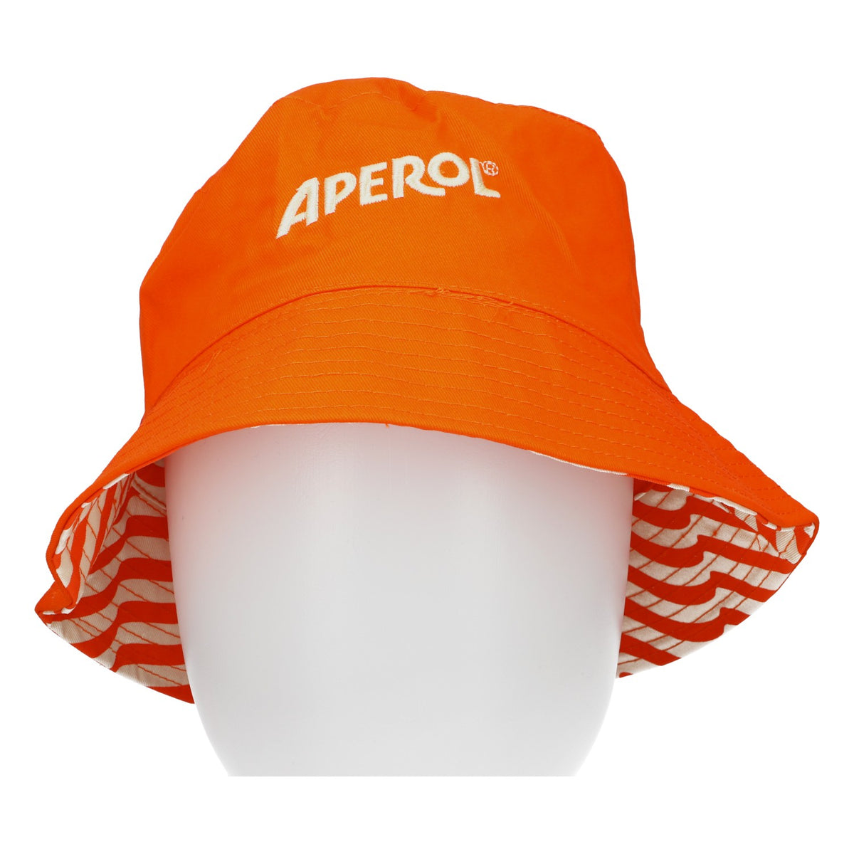 Aperol Spritz Likör Hut Mütze Wendemütze Bucket Hat Wendehut Fischerhut – Ansicht 2