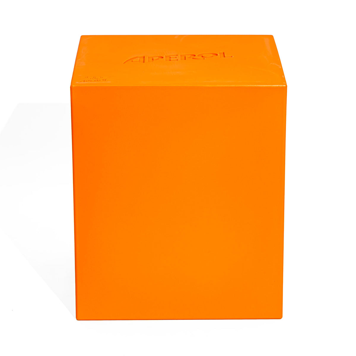 Aperol Spritz Likör Sitzhocker 37,5x37,5x44,5 cm Sitzkiste Slide Design – Ansicht 2