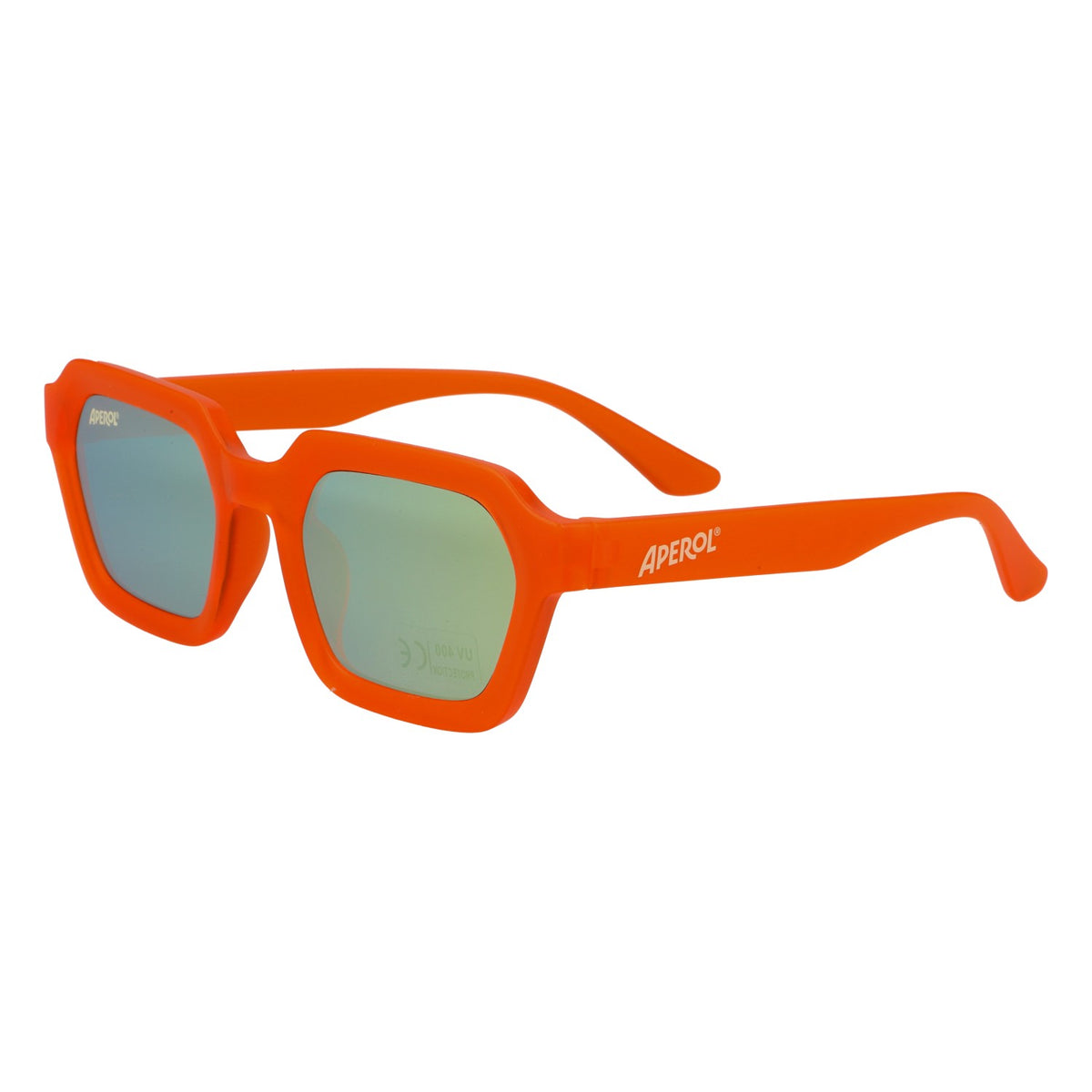 Aperol Spritz Likör Sonnenbrille Gold verspiegelt – Ansicht 3