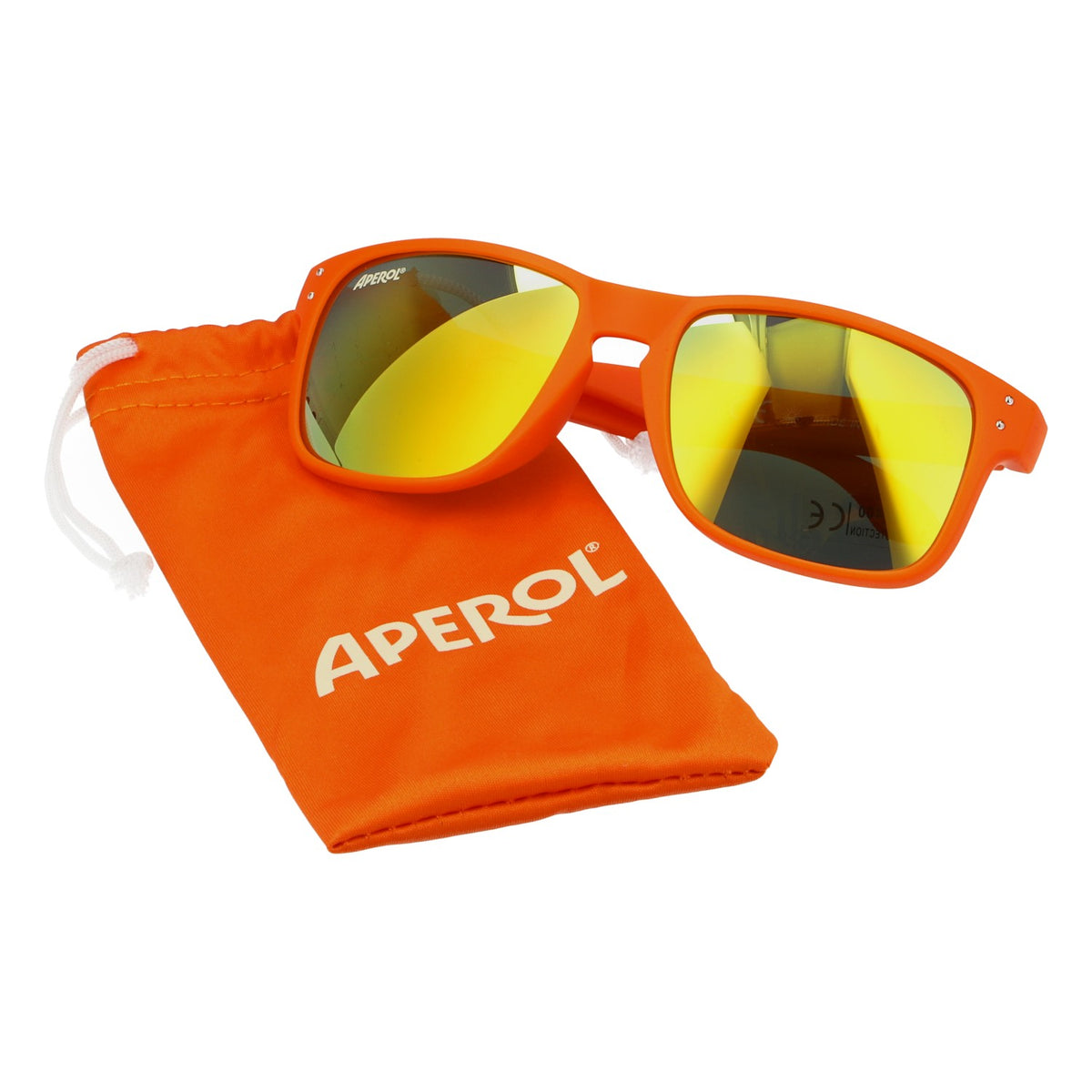 Aperol Spritz Likör Sonnenbrille UV 400 Neue Version 2025 Orange weißes Logo – Ansicht 5