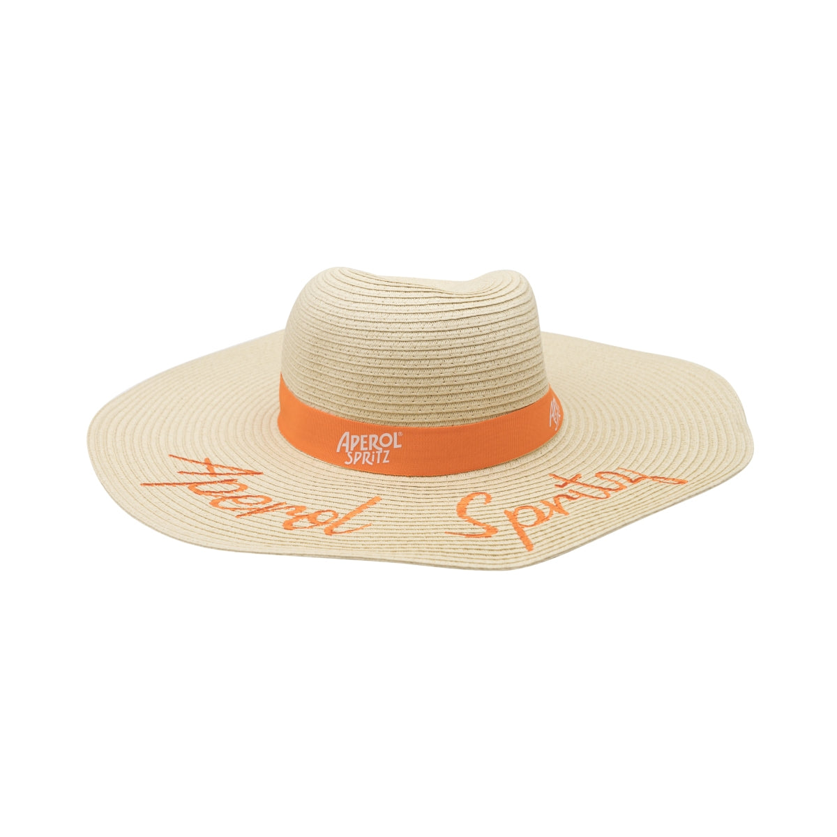Aperol Spritz Strohhut Stickerei Mütze Kappe Cap Sommer Strand Bar Style Deko
