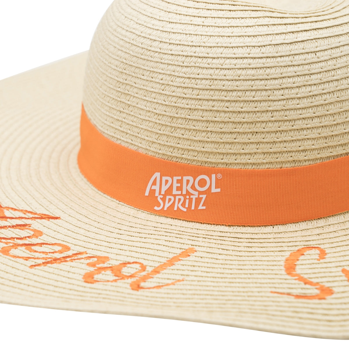 Aperol Spritz Strohhut Stickerei Mütze Kappe Cap Sommer Strand Bar Style Deko – Ansicht 2