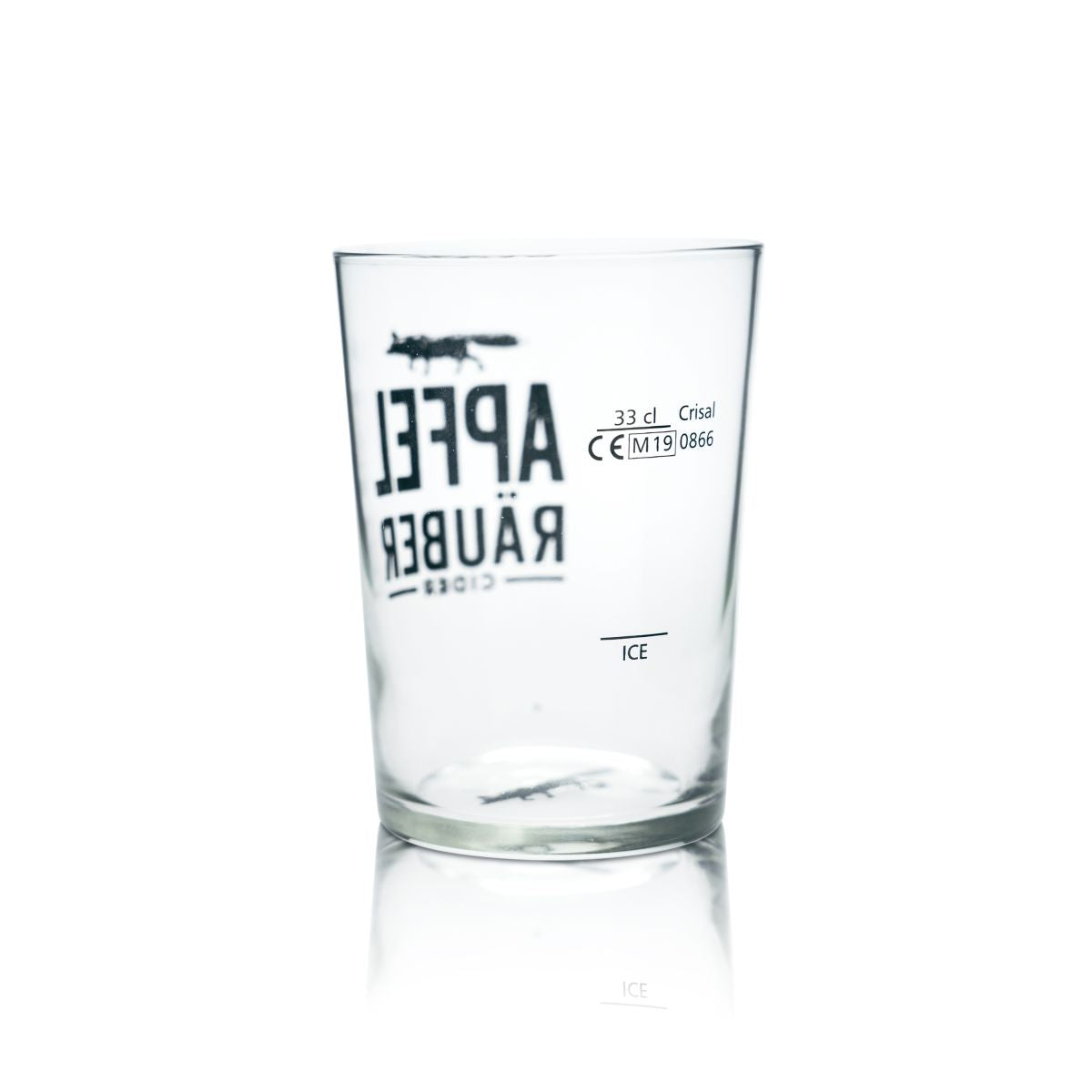 Apfelräuber Cider Bierglas 0,33l Willi Becher Most Apfelwein Cidre Gläser Gastro – Ansicht 2