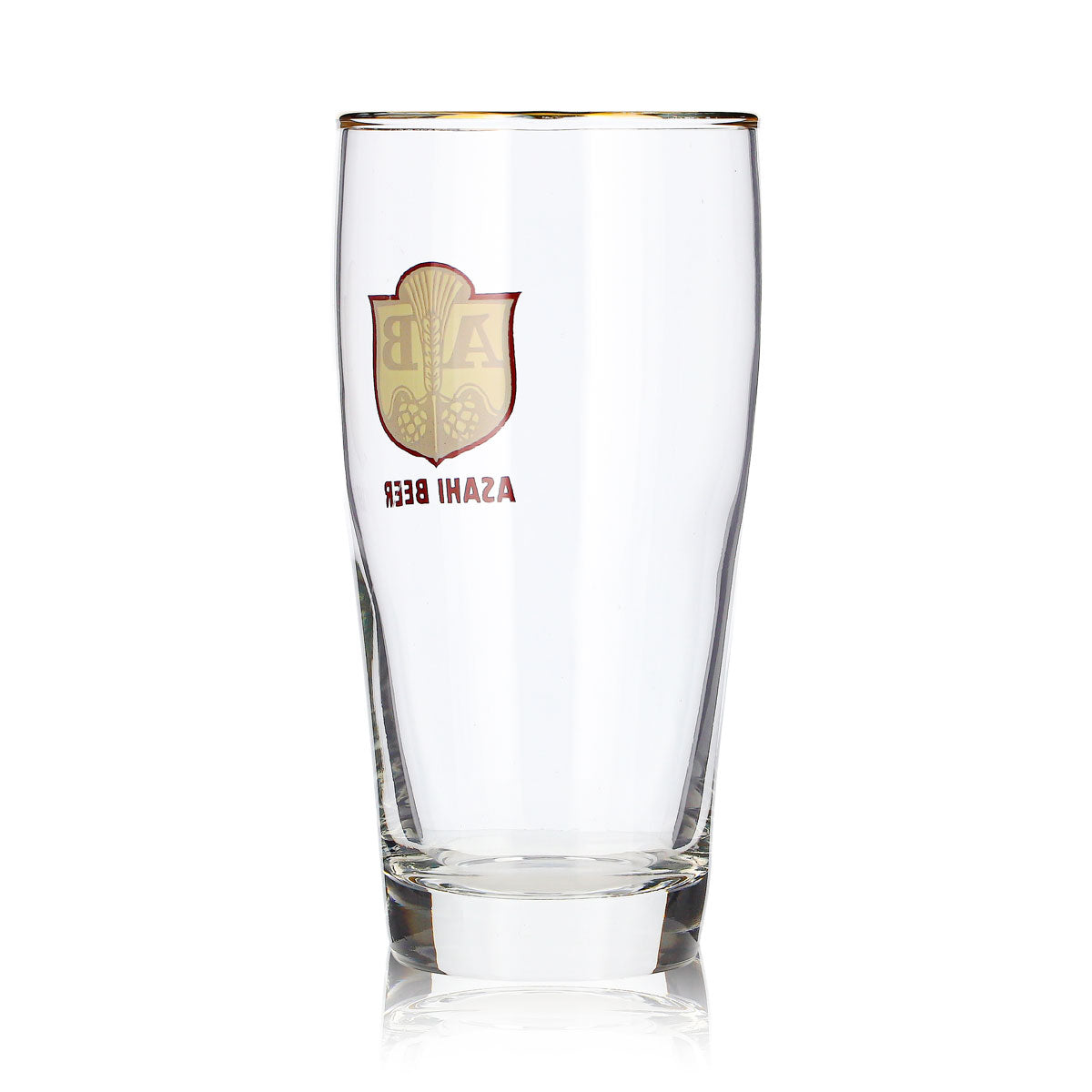 Asahi Bier Glas 0,25l Becher Goldrand Japan – Ansicht 4