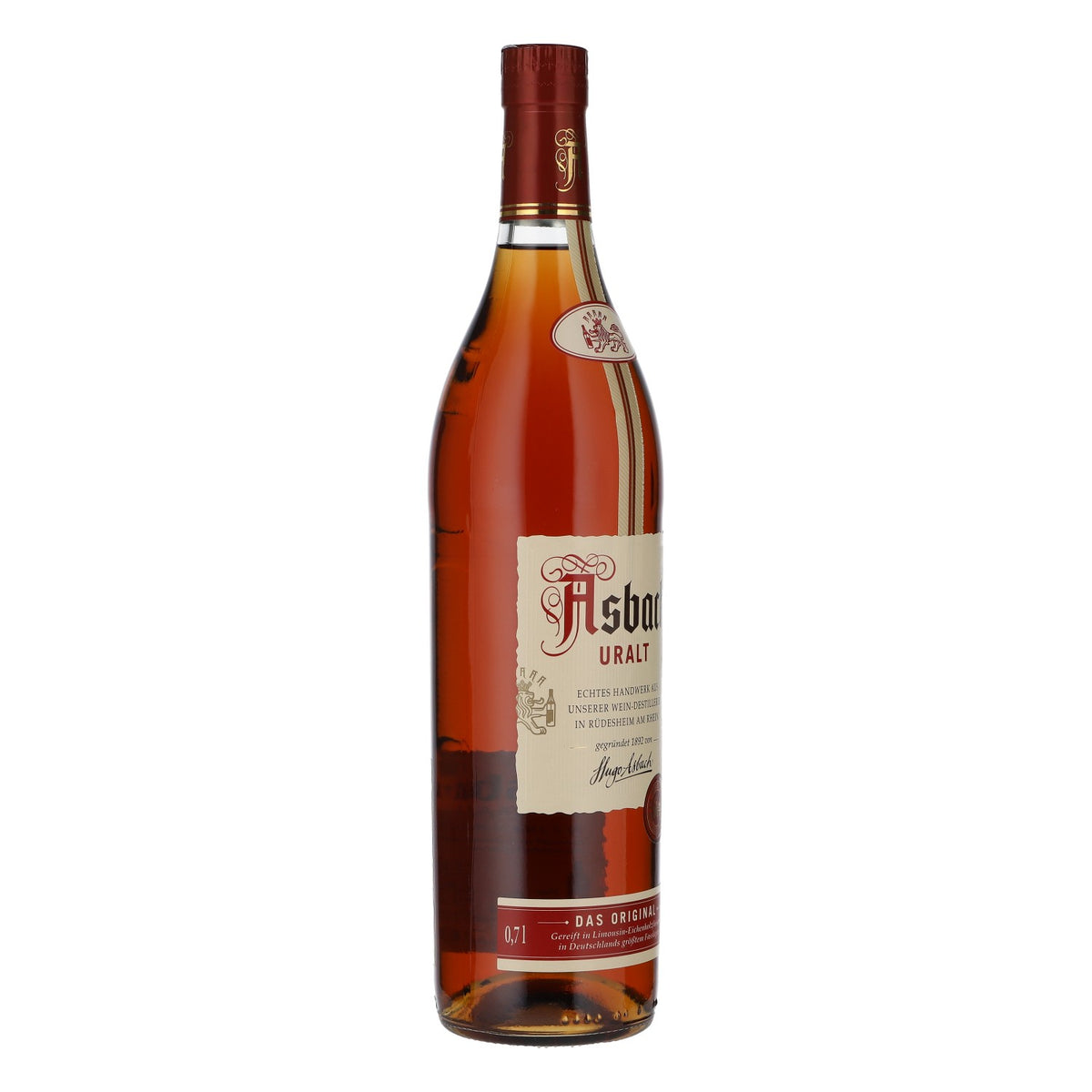 Asbach Likör Flasche 0,7l 36% vol. Asbach Uralt Weinbrand – Ansicht 2