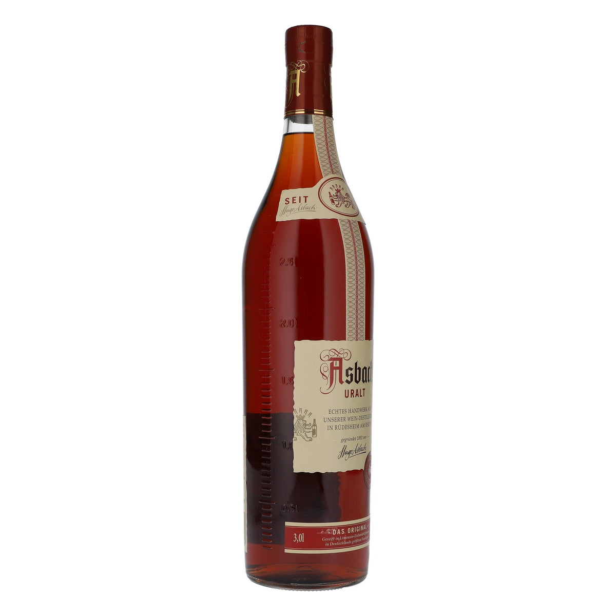 Asbach Likör Flasche 3,0l 36% vol. Asbach Uralt Weinbrand – Ansicht 2