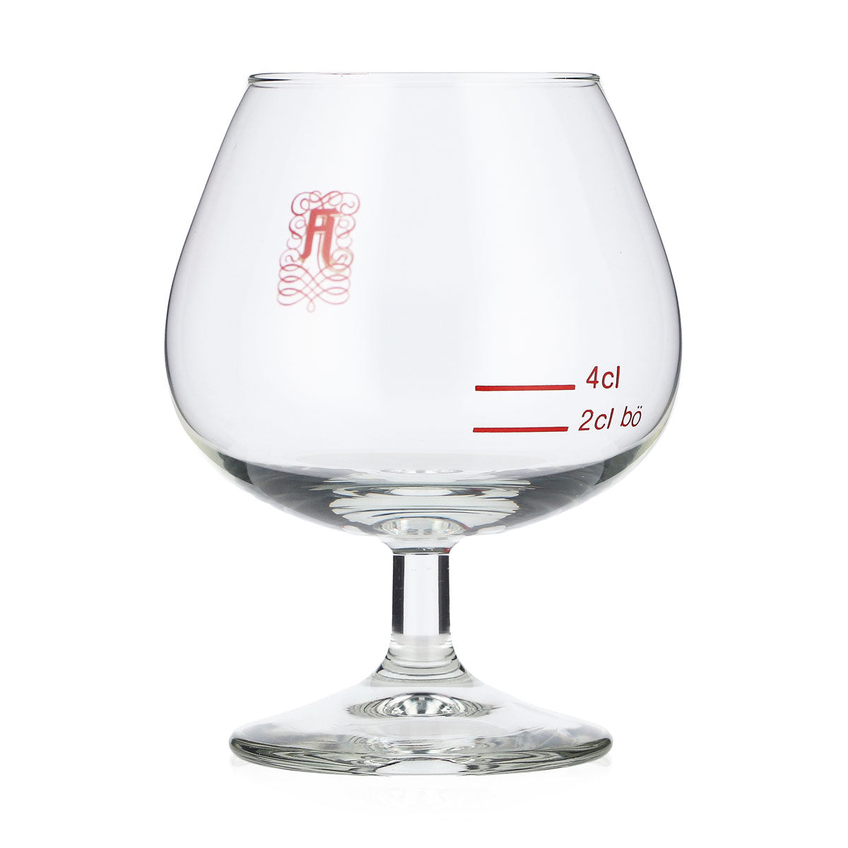 Asbach Likör Glas 0,15l Schwenker rotes Logo – Ansicht 3
