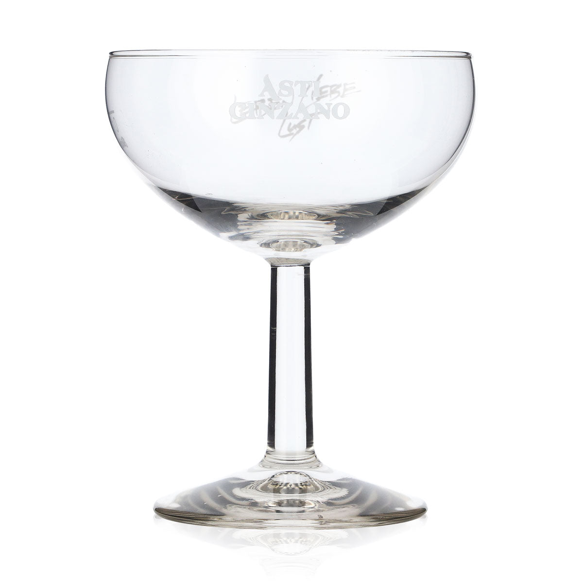 Asti Cinzano Sekt Glas 0,1l Sekt-Schale Leben Liebe Lust Böckling