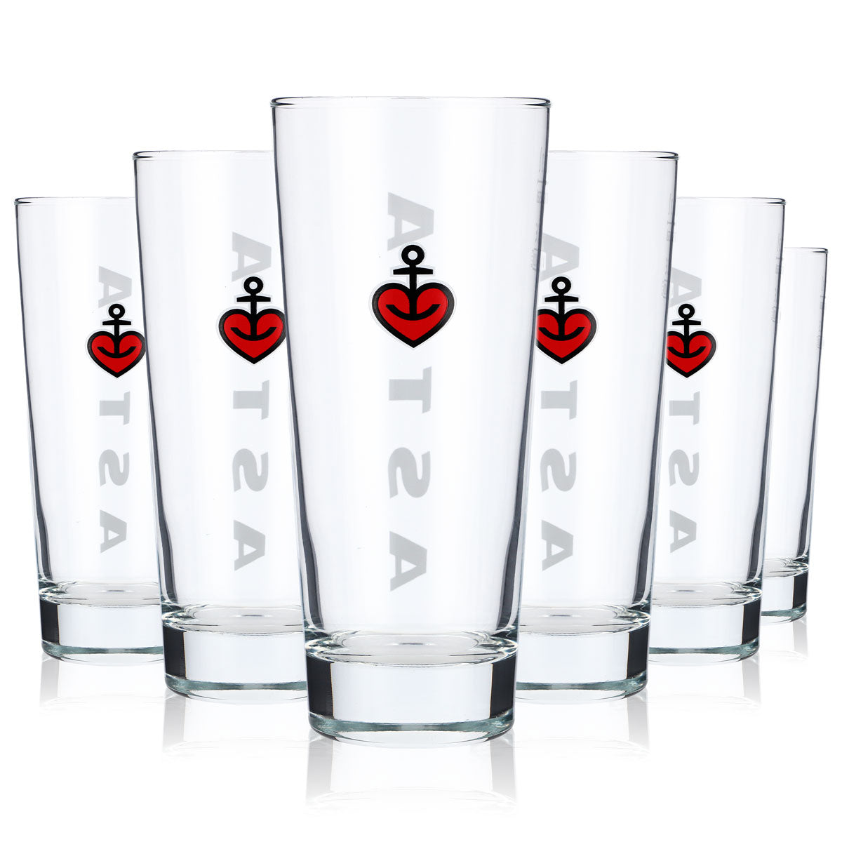 6x Astra Bier Glas Biergläser Gläser 0,3l Becher Tumbler Kiez Hamburg Frankonia – Ansicht 4