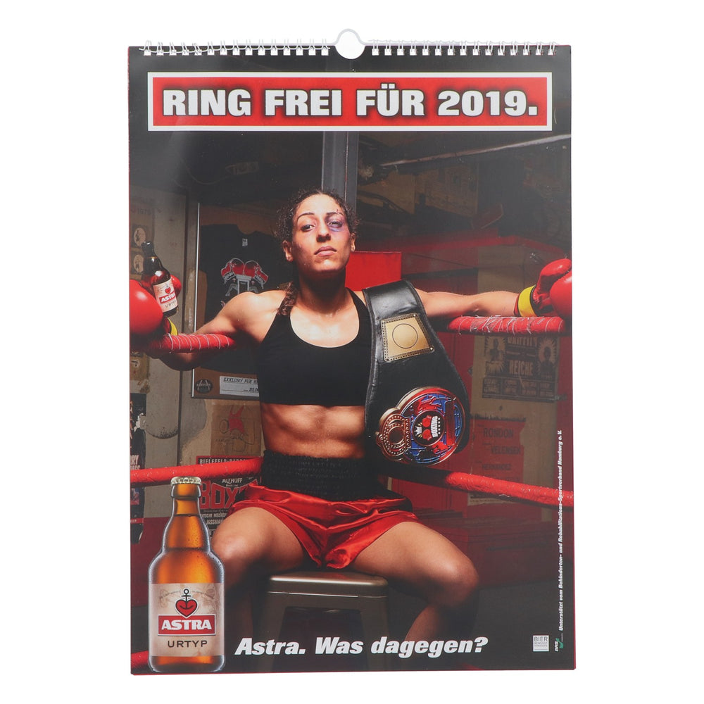 Astra Bier Kalender Wandkalender Bilderkalender "Ring frei für 2019"