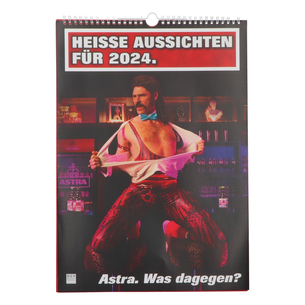 Astra Bier Wandkalender Wanddekoration Heisse Aussichten für 2024