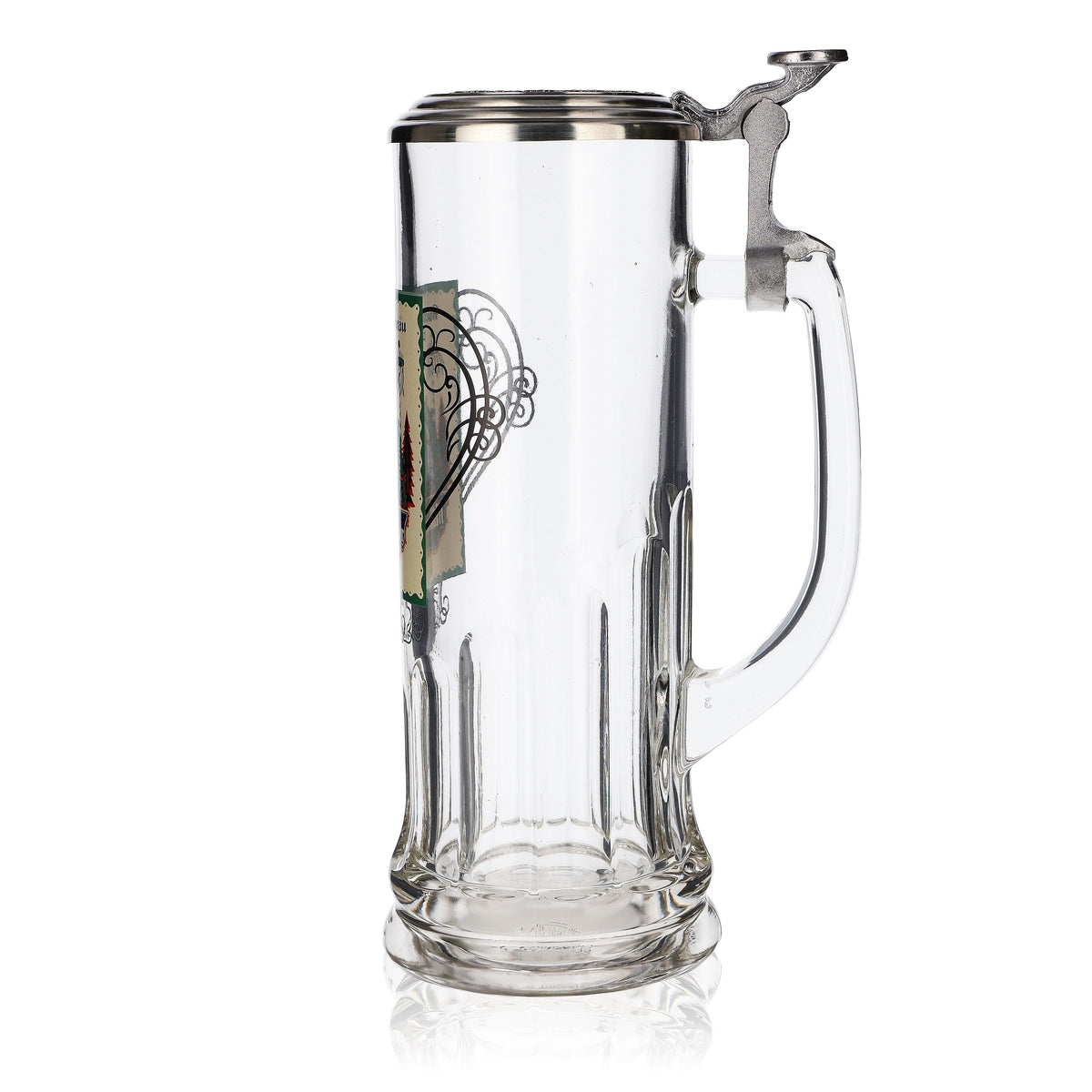 Augustiner Sammlerkrug Glas 0,59l Märzenbier Zinndeckel Humpen Seidel Liebhaber – Ansicht 5