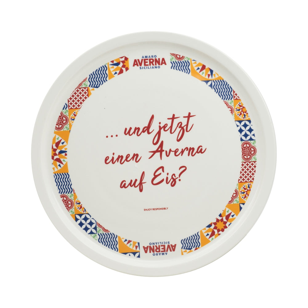 Averna Amaro Teller Ø31cm Pizza Pasta Italien Porzellan Mosaik Gastro Eiscafe