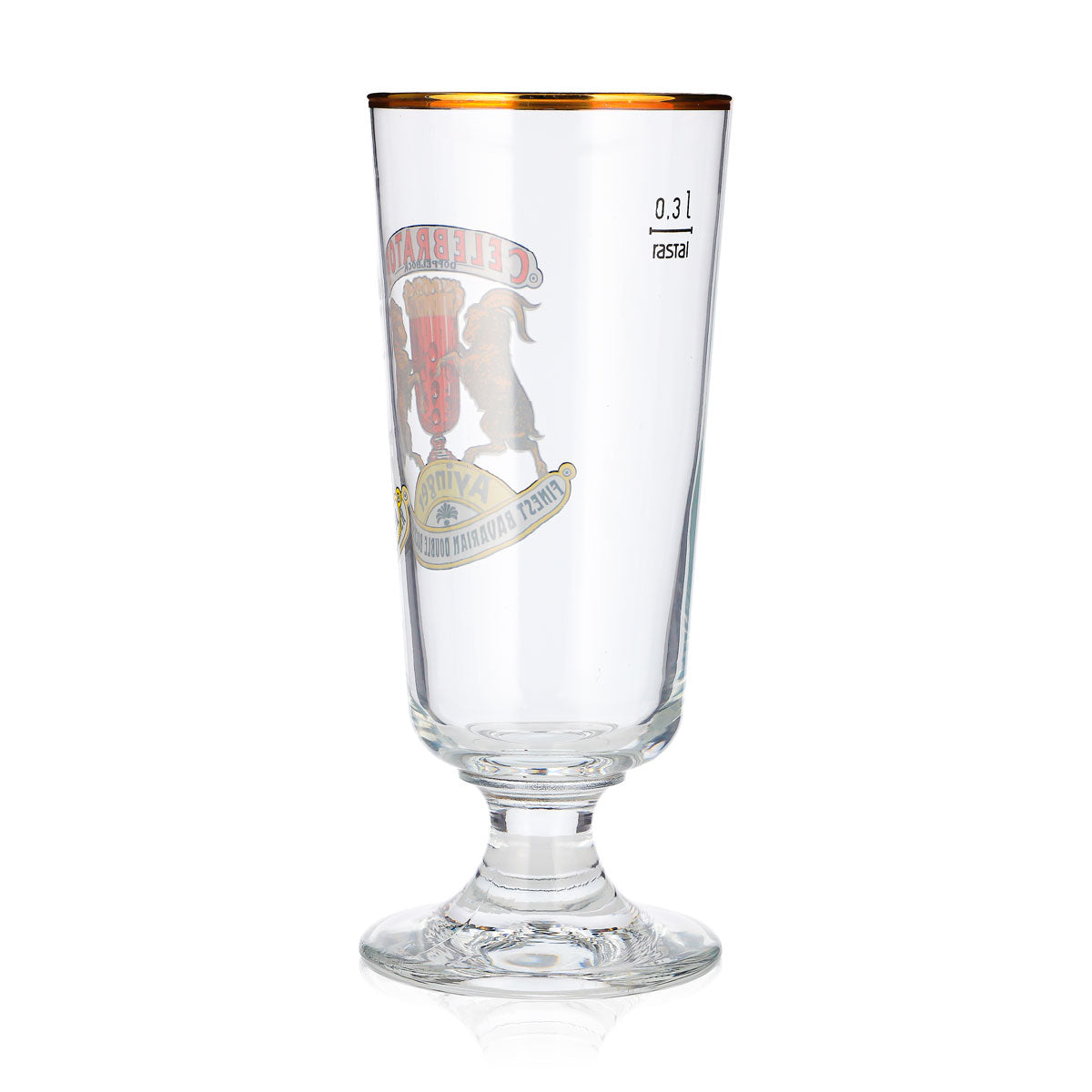 Ayinger Bier Glas 0,3l Kelch Goldrand Celebrator Rastal – Ansicht 3