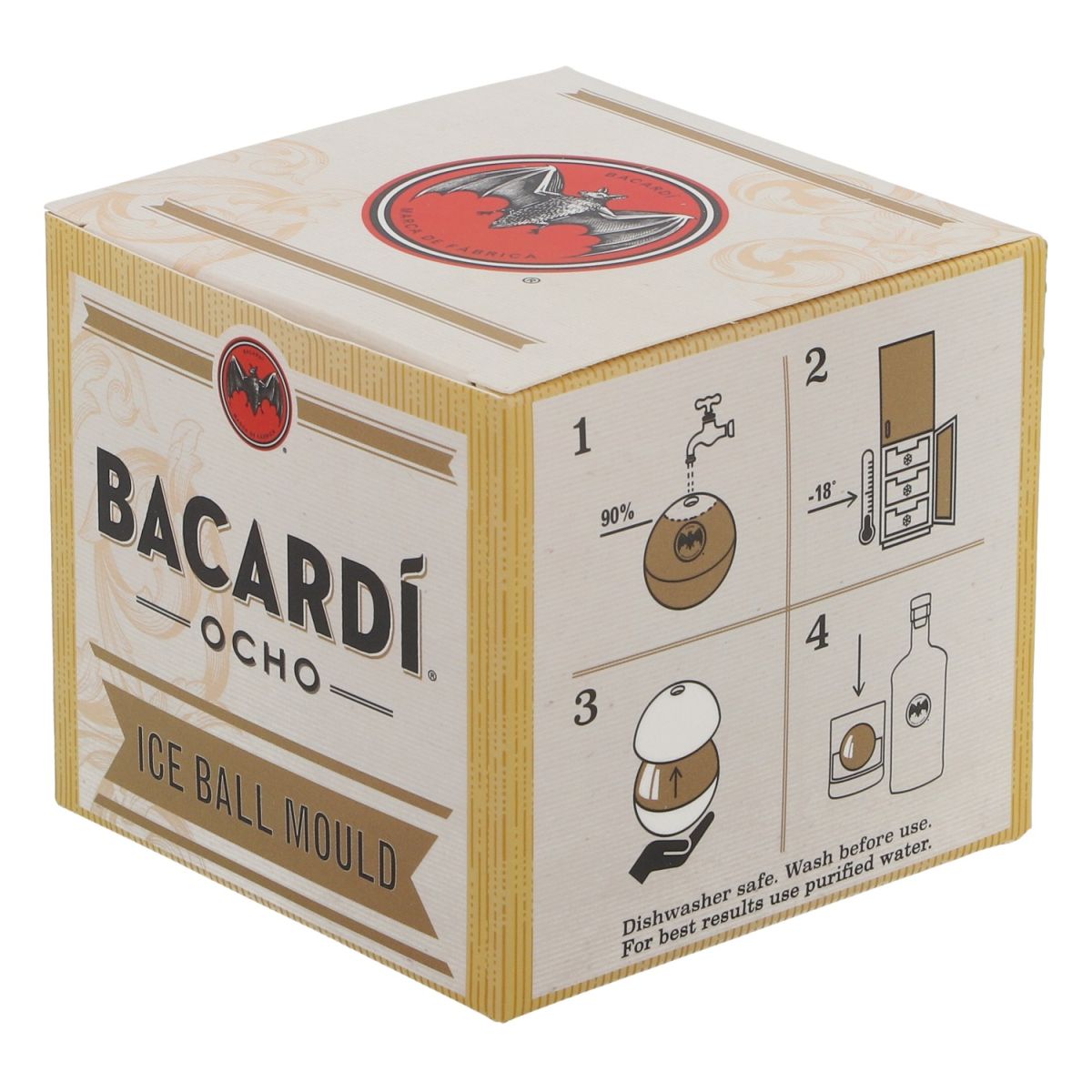 Bacardi Eiswürfelform Kugel Ice Ball Mould Ocho Barzubehör Cocktail Longdrink – Ansicht 3