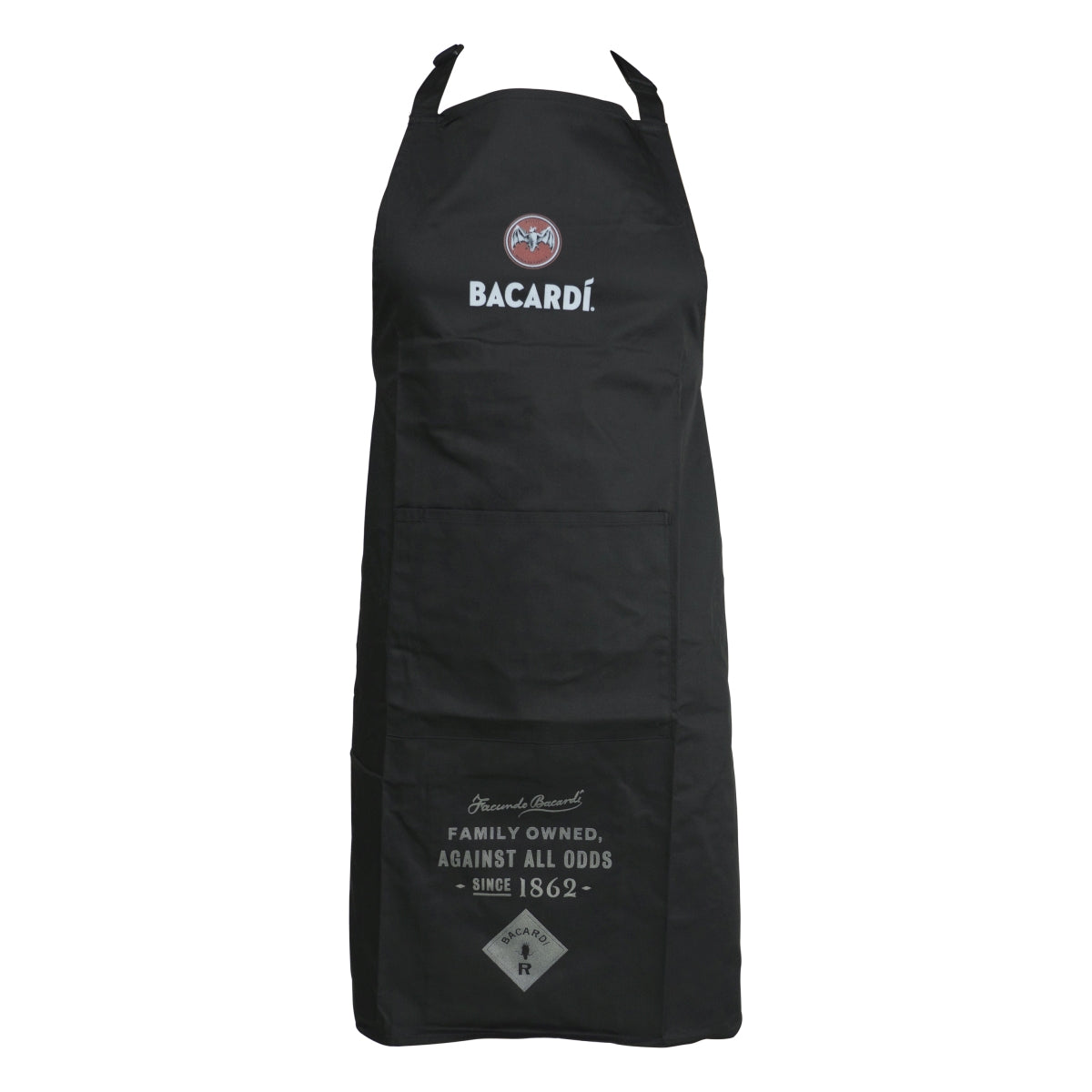 Bacardi Kellner Schürze Latz Lang Tasche Koch Ober Gastro Bar Service